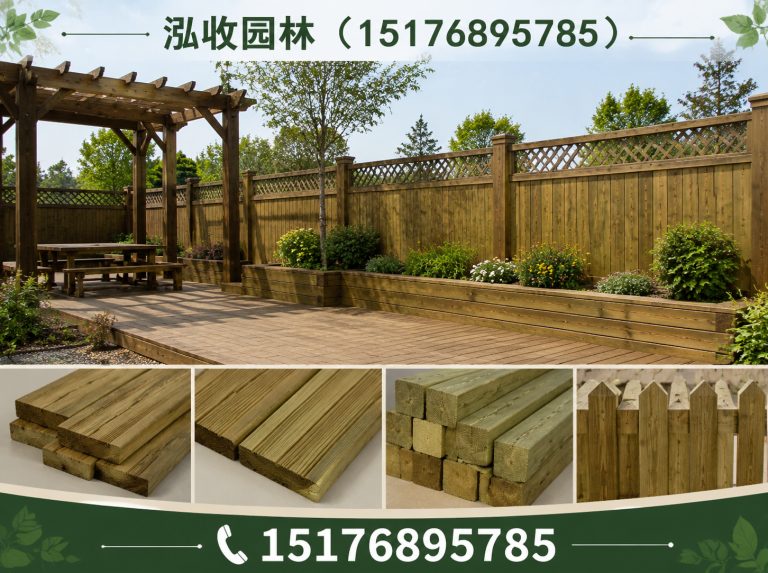 萍乡京津冀防腐木工程展示图